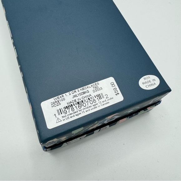 Lucky Brand Drama Layer Necklace Two Tone Gold & Silver Tone Snake Pendant - Picture 4 of 5